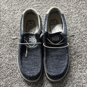 Hey Dude Blue Loafers Slip-Ons Casual Mens size 10